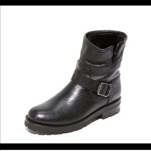 Frye Natalie Shearling Short Booties Size 9